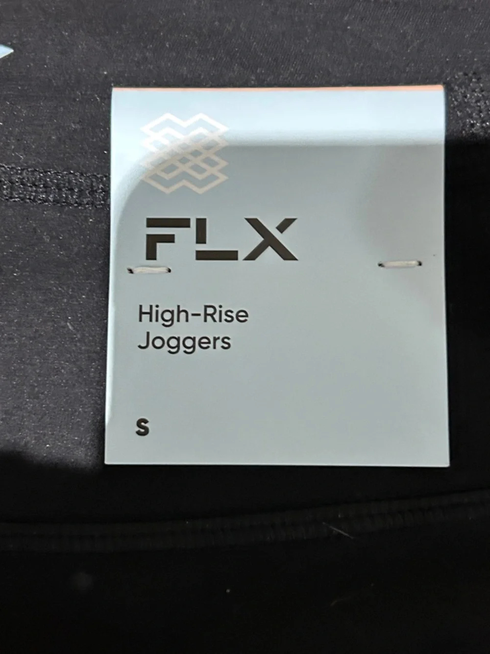 Women's Black Performance Jogger Pants - High Waist, Cuffed Ankles - Picture 4 of 4